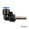 AIRCRAFT Insert Elbow Pu 6mm